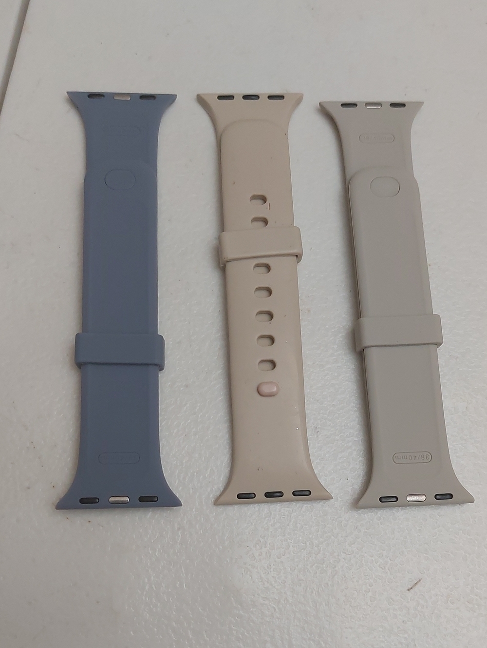 Lot Of 3 38/40mm Silicon Watch Band Compatible With Apple Watch